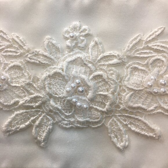 SAMPLE Bridgerton Vintage Wedding Dress, LONG SLEEVE Empire Waist Scoop Neck - Picture 7 of 12